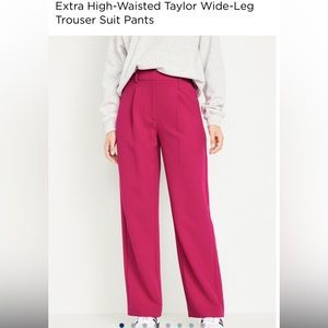 Hot pink trousers